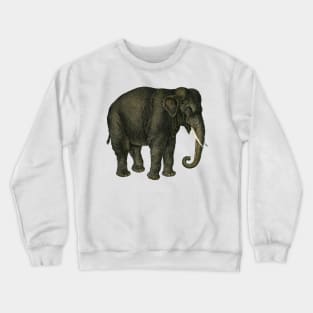 Majestic Asian Elephant with Tusks Crewneck Sweatshirt